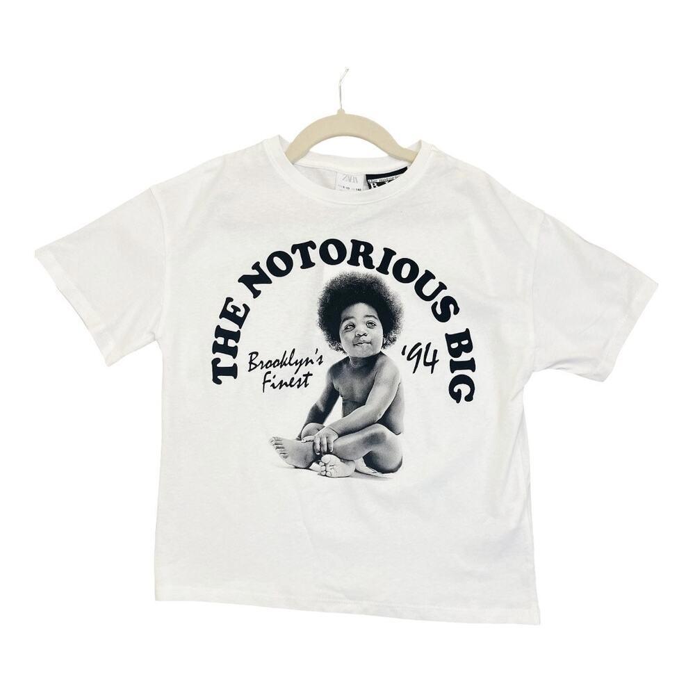 Zara The‎ Notorious BIG Baby's Retro 94 Brooklyn Finest Baby T-Shirt Size 9-10